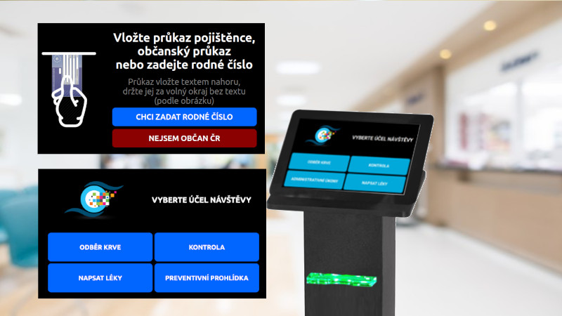 Registrace klienta ve zdravotnickém zařízení